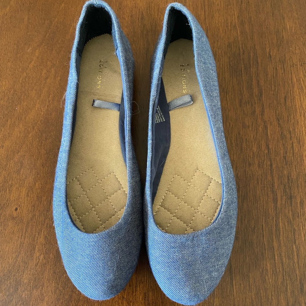 Denim flats